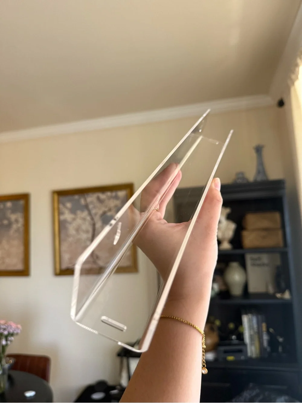 The Container Store Clear Acrylic Wall Shelf